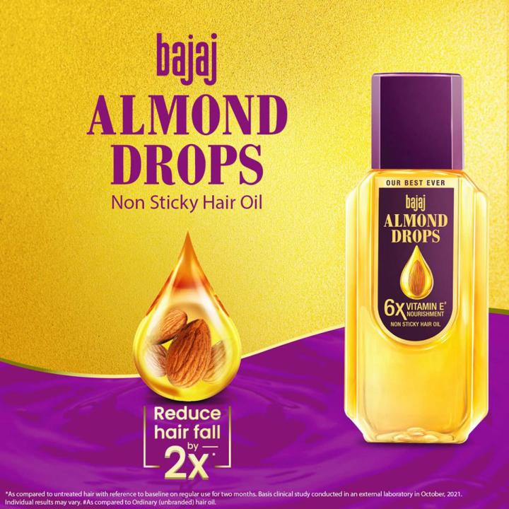 Bajaj Almond Drop Non Sticky Hair Oil 100ml.