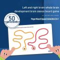 【Hey my home】Brain Science Game Maze & Space Connection Children's Card Games Development Brain magnetics Board.