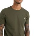 Polo Ralph Lauren Round Neck T-Shirt For Men- - Olive T Shirt - T Shirt.
