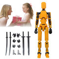 T 13 Action Figure Movable Joints 3D Printed Mannequin Toys DIY Assembling Desktop Robot Doll Model Toy For Drawing Photography. 