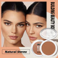 QIBEST Face Bronzer Makeup Contour Shading Powder Trimming Powder Make Up Cosmetic Face Concealer Highlighter Bronzer Palette. 