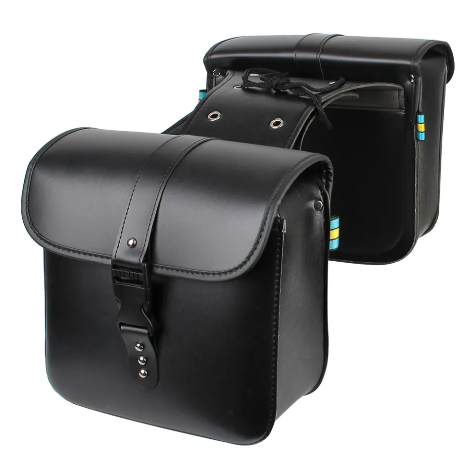 Bicycle Bag Motorcycle Side Bags Leather Retro Fashion Motorcycle