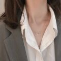 Two Round Shaped Necklaces Female Exquisite Geometric Women Chain Choker Neck Necklace Birthday Gift For Ladies Fashion Jewelry.