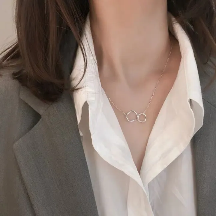 Two%20Round%20Shaped%20Necklaces%20Female%20Exquisite%20Geometric%20Women%20Chain%20Choker%20Neck%20Necklace%20Birthday%20Gift%20For%20Ladies%20Fashion%20Jewelry%20-%20Image%202