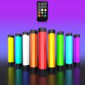 New- LUXCeO RGB Colorful Photo LED Stick Video Light APP Control Adjustable Color Temperature Waterproof Handheld LED Fill Light with Remote Control(Black). 