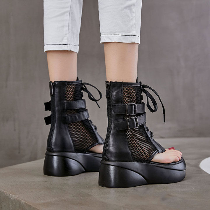 Ladies%20Sandals%20Hollow-Out%20Gladiator%20Sandals%20Women%20Flat%20Shoes%20Open%20Toe%20Summer%20Cool%20Boots%20-%20Image%205