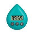 LED Counter Display Alarm Clock Manual Electronic Countdown Sports Sucker Digital Timer Kitchen Cooking Shower Study Stopwatch.