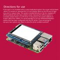 2.4 Inch Touch Screen Display for Raspberry Pi 4B/3B+/3B/3A+/ Zero W. 