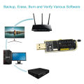 SOP8 SOIC8 Test Clip for EEPROM 25CXX / 24CXX with CH341A 24 25 Series EEPROM Flash Bios USB Programmer. 