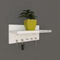 Wooden Wall Hanging Key Holder for Functional Wall Decoration and Organization 002.
