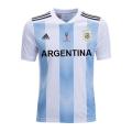 Argentina Copa America Short Sleeve Jersey - White & Sky Blue. 