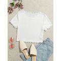 Half Sleeve Crop Tops For Women - Blouse. 