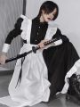 Maid Outfit Men Wear Cosplay Cute Japanese Lolita Dress Anime Maid Outfit Loli Black Maid Dress Outfit Lolita Kawaii Gothic. 