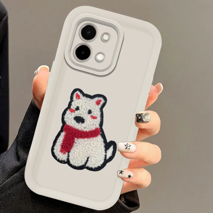 Biruiqu%20For%20VIVO%20Y28%204G%20With%20DIY%20Cute%20Puppy%20Sticker%20-%20Step%20Lens%20Full%20Pack%20Thickened%20Anti-Drop%20Silicone%20Phone%20Case%20-%20Image%202