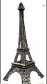 ডেকোরেশন 7 ইঞ্চি ধাতব আইফেল টাওয়ার স্ট্যাচু শোপিস - room decoration items.