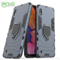 Lenuo Phone Case for Samsung Galaxy A10 Silicone PC Metal Ring Holder Cover.