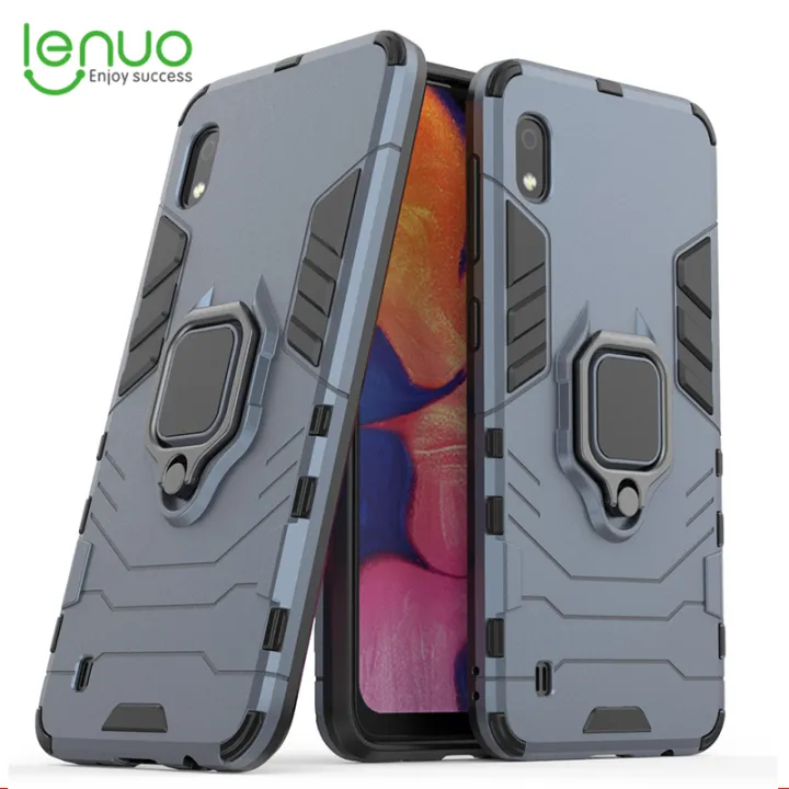 Lenuo%20Phone%20Case%20for%20Samsung%20Galaxy%20A10%20Silicone%20PC%20Metal%20Ring%20Holder%20Cover%20-%20Image%202