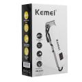 KEMEI KM-809A Rechargeable Digital Display Professional Hair Clipper & Beard Trimmer. 