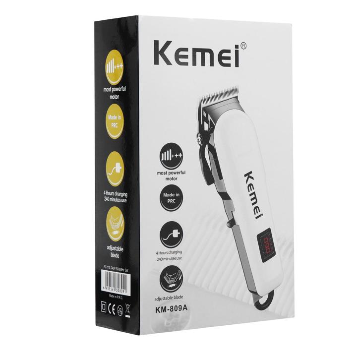 KEMEI%20KM-809A%20Rechargeable%20Digital%20Display%20Professional%20Hair%20Clipper%20&%20Beard%20Trimmer%20-%20Image%207