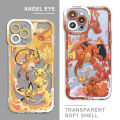 Pikachu Pokemon Ganger Soft Case For Apple iPhone 11 13 Pro Max 14 15Plus 12 Mini 7 8 X XS XR 6 6S SE Clear Phone Cover. 