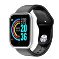 D20 Pro Smart Watch Y68 Bluetooth Fitness Tracker Sports Watch Heart Rate Monitor Blood Pressure Smart Bracelet for Android IOS.
