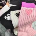 Amoi Season European Goods Hot Stamping Letter Love Tube Socks Korean Style Ultra-Thin Hollow Mesh Good-looking Outer Socks. 