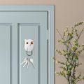 1/5pcs Scary Night Owl Magnetic Key Hooks Adhesive Hold Keychain Key Hanger Will Open Eyes Wall Decorative Hook For Kitchen Home. 