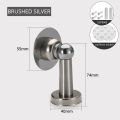 Magnetic Door Stop Stainless Steel Door Stopper Bathroom Heavy Duty Floor Wall Mount Wind-Proof Door Holder. 
