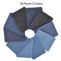 2020 Hot Deals 10Pcs Thermal Sticky Iron On Mending Patches Jeans Bag Hat Repair Decor Design. 