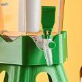 Beverage Dispenser with Stand and Lids 3L Cold Water Pitcher for BBQ Wedding. 