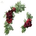 4pcs Wedding Arch Flowers Swag Silk Table Wall Wreath Reception Decoration. 