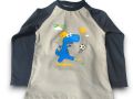 Dino Print Baby Long Sleeve T-Shirt | 6-36 Months | Soft Cotton .Children's Clothing Boys Girls Long Sleeve T-shirt European American Kids Top Cartoon Dinosaur  & Birthday T-shirt Print Cute Toddler and Baby T Shirt. winter summer autumn gift item. 