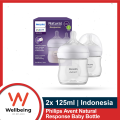 Baby Feeder Philips Avent Natural Feeder Bottle 0-3m 125ml (Pack Of 2).