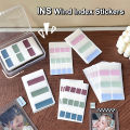 10PCS Morandi Color Cute DIY Photo Card Sleeve Stickers Index Labels Colorful Stickers Korean Style Bookmarks Sticky Notes. 