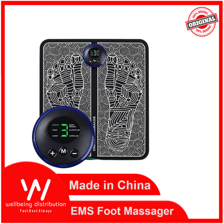 EMS Foot Massager | Electronic Muscle Stimulatior Massage Mat USB Rechargeable