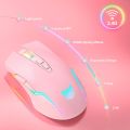 ONIKUMA CW905 2.4Ghz Wireless Mouse 7 Programming Buttons Adjustable 4 Levels 3600DPI Gaming Mice With Breathing LED Colors.