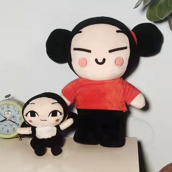 Kawaii Pucca and Garu Plush Toy Chinese Style Doll Stuffed Figure Sleeping Pillow Plushies Wedding Couple Girl Birthday Gift Kid