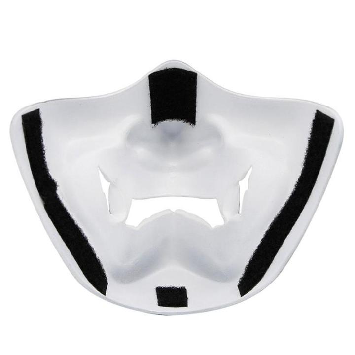 Halloween%20Costume%20Cosplay%20Tooth%20Decay%20Evil%20Demon%20Kabuki%20Samurai%20Half%20Cover%20Mask%20Party%20Scary%20Decoration,Black%20-%20Image%203