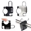 Universal Handlebar Fixed Anti-theft E-Bike Motorcycle Scooter Electric Bicycle Security Helmet Password Lock Cycling Supplies. 