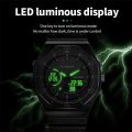 LIGE New Dual display Watches For Men Casual Sports Chronograph Quartz Big Dial Wrist Watch Silicone Waterproof Digital Clock. 