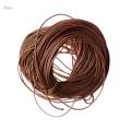 5xWaxed Wax Cord String Linen Thread Wire DIY Jewelry Bracelet Light coffee. 
