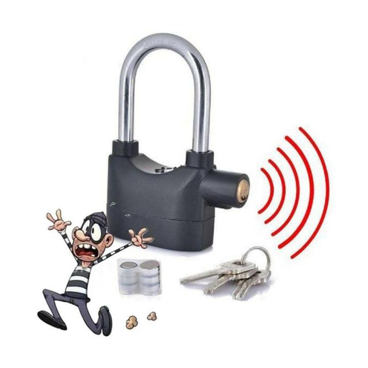 Big Sound Security Alarm Lock- Black - Door Bottom Sealing Strip - door bottom sealing strip