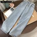 streetwear high waist women's fashion jeans woman girls women wide leg pants trousers female jean femme denim bagge mom jeans.