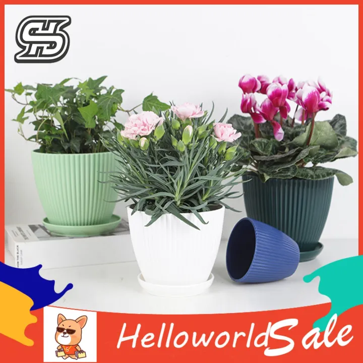 HelloWorld%20Round%20Flower%20Pot%20Corrosion%20Resistant%20Smooth%20Surface%20Flower%20Pot%20-%20Image%204