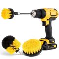 4Pcs Combinate Drill Brush Power Scrubbing Brush Drill Spin Scrubber Electric Cleaning Brush Fixing for Car Bathroom Wooden Floor Laundry Room Cleaning. 
