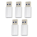 JDXHLAU 5PCS USB Data Blocker Charge-Only USB Blocker Adapter for Blocking Data Sync Protect Against Juice Jacking Silver.