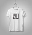 Allahu Akbar Calligraphy Half Sleeve T-Shirt For Men.