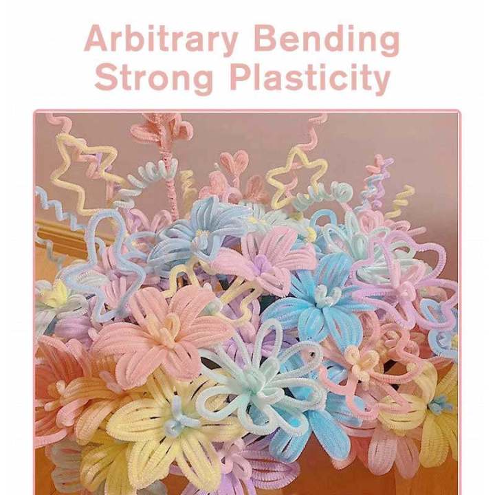 100Pcs%20Chenille%20Stems%20Pipe%20Cleaners%20Rods%20Kids%20Craft%20Toy%20Fuzzy%20Wire%20Chenille%20Stems%20Twist%20Wire%20for%20DIY%20Flower%20Mix%20Rainbow%20Toy%20-%20Image%205