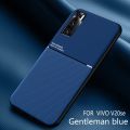 xprmy for Vivo V20SE / Y70 Phone Case Rubbed Pattern Shelll Support Car Twill Ultra Thin Shockproof Back Cover.