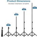 Photographic Lighting Stand Fill Light Stand Adjustable Tripod Suit For Ring Light With 1/4 Screw Ring Lamp Softbox Ringlight. 